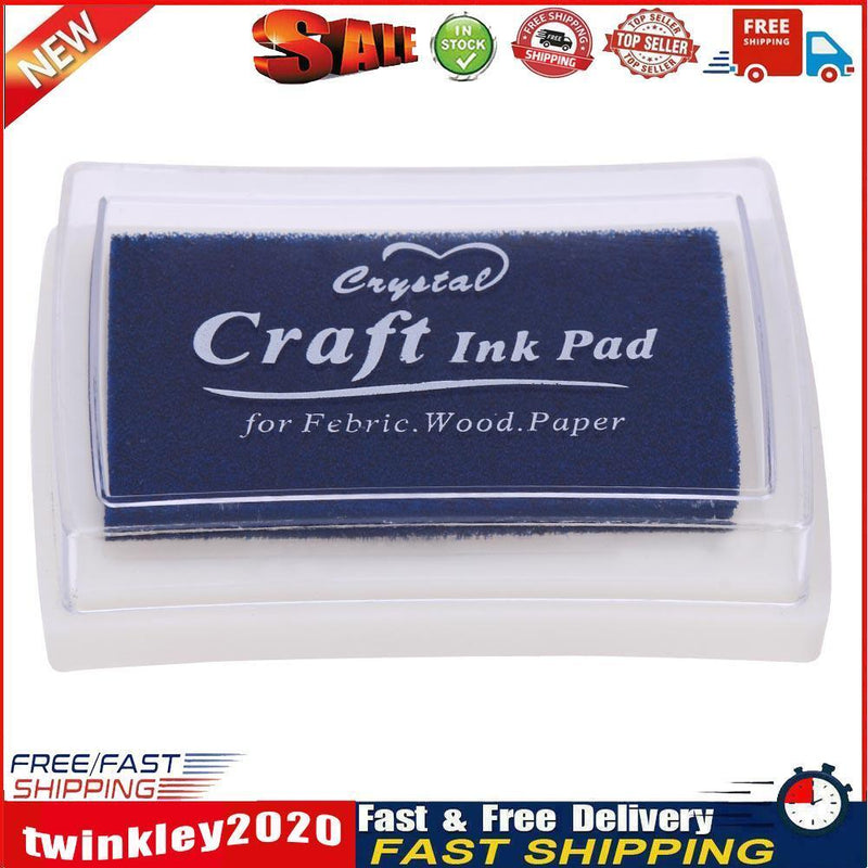 Inkpad DIY Home Stamp Ink Pad Scrapbooking Printing Stationery(Dark Blue) Newly