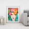Flower Beauty Oil Paint By Numbers Set Canvas Drawing DIY No Frame (M849)
