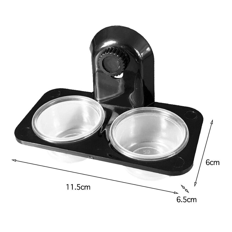 Reptile Dual Purpose Water Food Pot Gecko Bread Insect Feeding Bowl (A)