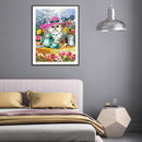 5D DIY Diamond Painting Kits Cat Full Round Drill Wall Art Crafts Mosaic Decor