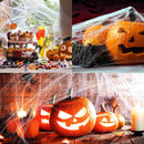 Halloween Cotton Spider Web Simulation Plastic Spider Decoration Prop (20g)