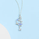 Short Temperament Clavicle Chain Niche Necklace Alloy Moon Splash Galaxy
