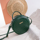 Retro Women Alligator PU Crossbody Bag Female Small Round Purse Shoulder Handbag
