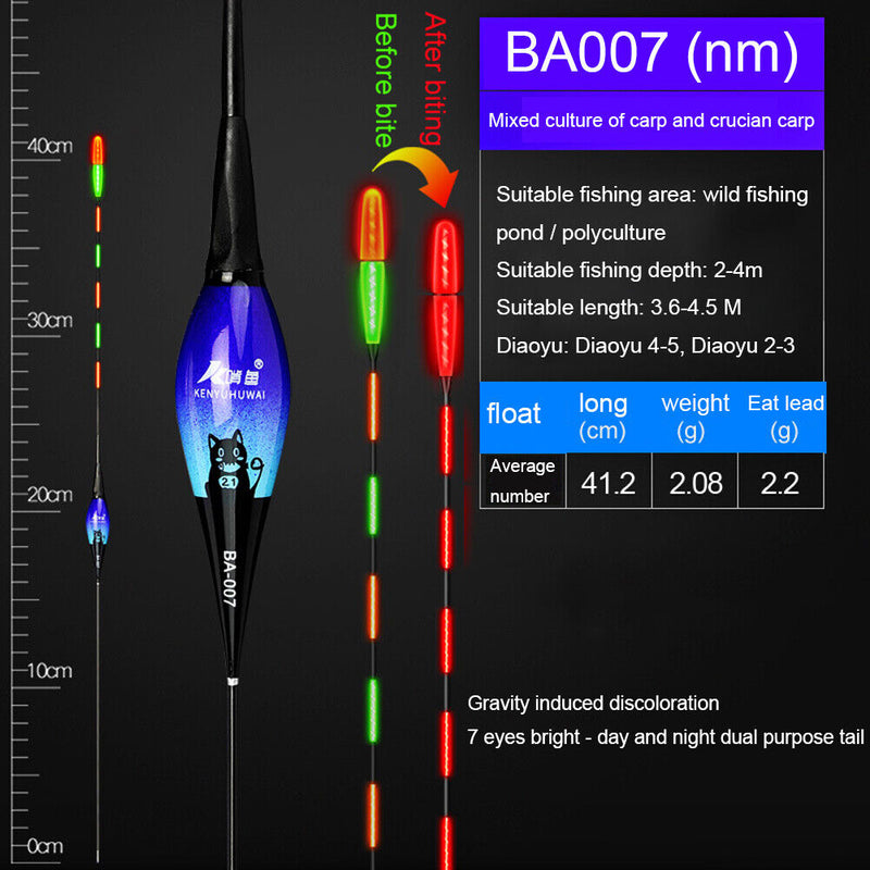 Smart Fishing Float Fish Bait LED Light Color Change Electronic Fishing Tackles