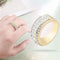 Exquisite Promise Womens Jewelry Diamond Ring Wedding Ring Christmas Gift