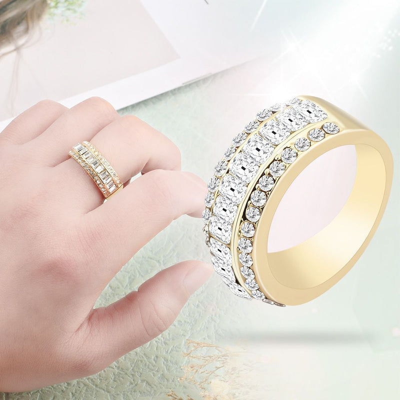 Exquisite Promise Womens Jewelry Diamond Ring Wedding Ring Christmas Gift