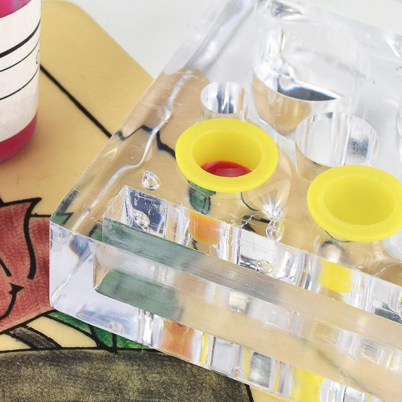 Disposable Tattoo Pigments Cups Caps Permanent Makeup Ink Cups (100pcs)