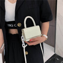 Women Mini Shoulder Bag Alligator Leather Tote Female Pure Chain Crossbody Pouch