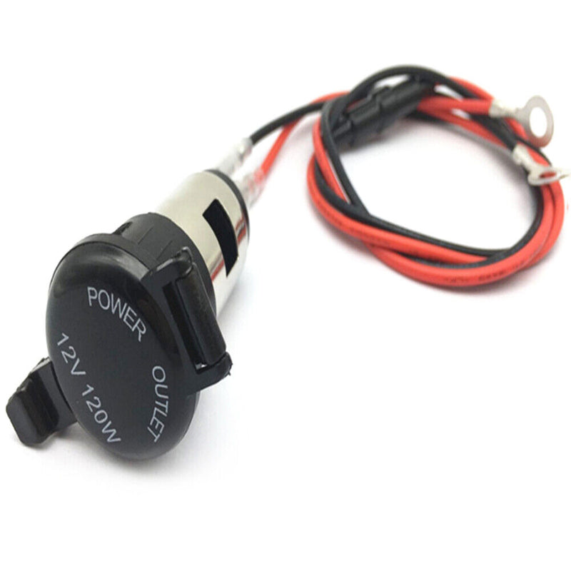 12V 120W Motorcycle Car Truck Power Adapter Socket Car Charger Plug with Wire
