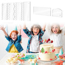 Spatulas Decorating Contour Comb Cake Scraper Set Transparent Clear Acrylic