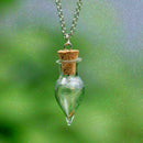 10 pcs Mini Empty Teardrop-shaped Vials Glass Bottles Penda Charm Vial L1C1 K4X7