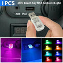 1X Mini LED USB Car Interior Light Neon Atmosphere Lamp Accessories Ambient R6D2