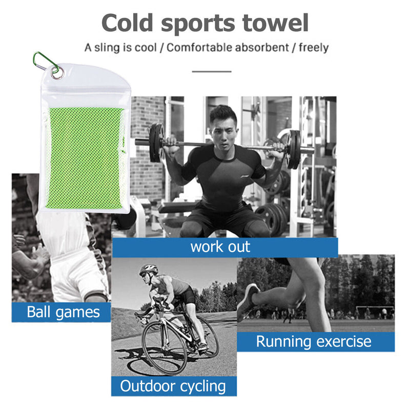 Cooling Towel Icy Cool Towel for Gym Workout Camping Fitness Instant Cooling