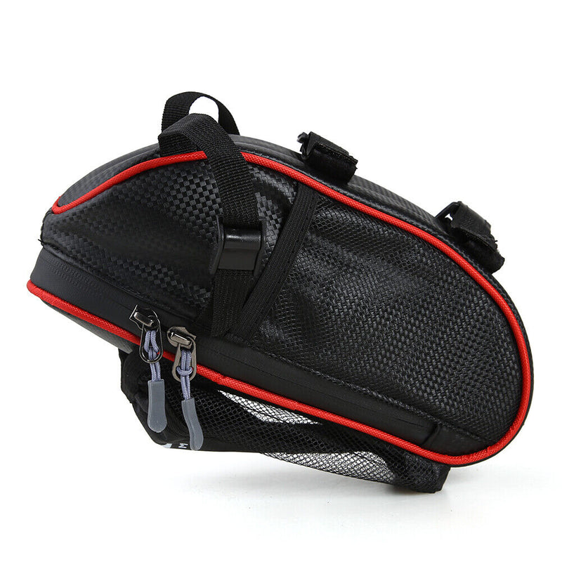 Reflective Bike Cycling Saddle Bag Water Bottle Pocket Bicycle Rear Tail Pouch
