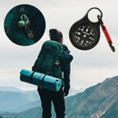 Outdoor Zinc Alloy Portable Compass Hanging Buckle Key Ring Hook Carabiners