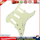 3Ply SSS 11 Holes Strat Electric Guitar Pickguard for FD (Dark Green) Newly