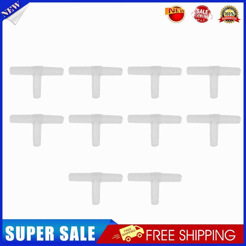 10pcs Aquarium Air Pump Line Tubing Joint Tee-Connectors Water Pipe Adapter