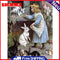 Oil Paint By Numbers Girl Color Drawing Frameless Hand Painted Picture Decor Kit