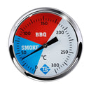 Stainless Steel Round Oven Thermometer BBQ Smoker Grill Temperature Gauge Newly