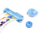 Hanging Rolling Tube Toothpaste Squeezer Facial Cleanser Dispenser (Blue) Newly