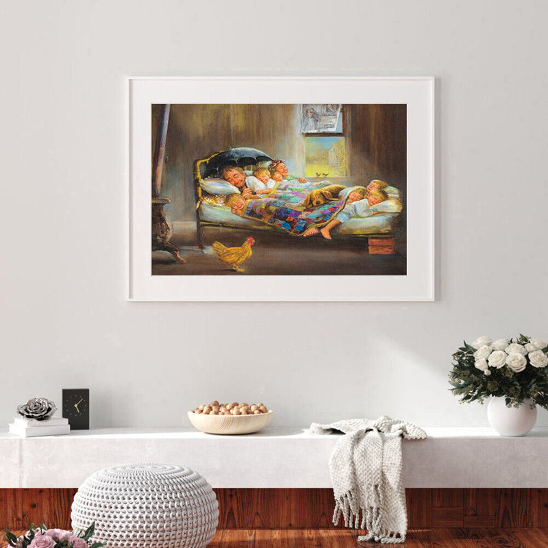 5D DIY Full Drill Diamond Painting Happiness Family Cross Stitch Embroidery Kit