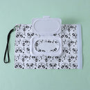 Cosmetic Pouch Clamshell Clean Wipes Carrying Case Container Wipe Bag