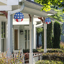 2x LED String Lights USA Independence Day Flag Lantern Pendant Lantern (B)