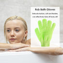 Five Fingers Bath Gloves Shower Towel Scrub Body Child Home Supply (Green)