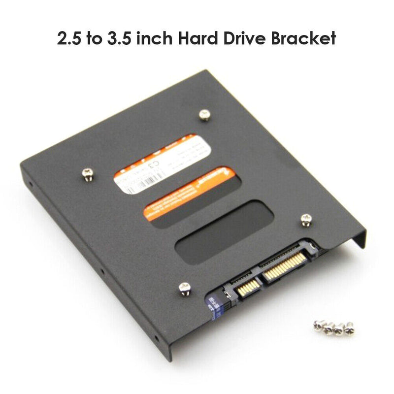 1x 2.5 inch to 3.5 inch SSD HDD Mounting Adapter Hard Drive Holder Bracket Newly