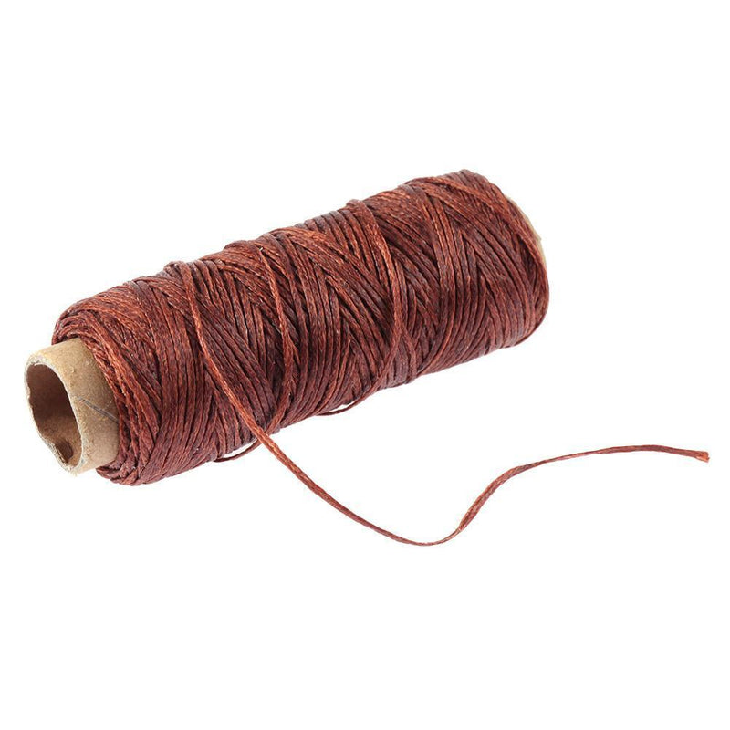 150D 50m Wear Resistant Wax Thread DIY Leather Purse Sewing Line(Coffee)
