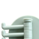 Bathroom Wall Hanging Rotatable 3 Hooks Adhesive Bracket Holder (Green) Newly