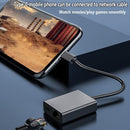 Phone 1000Mbps Gigabit LAN Converter USB 3.1 Ethernet Adapter Type-C to RJ45