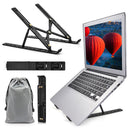 Foldable Laptop Stand Notebook Adjustable Riser Cooling Bracket (Black) Newly