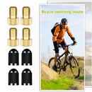 18pcs Presta Valve Adaptors + Tire Valve Cap Set Bike Tire Valve Adapters