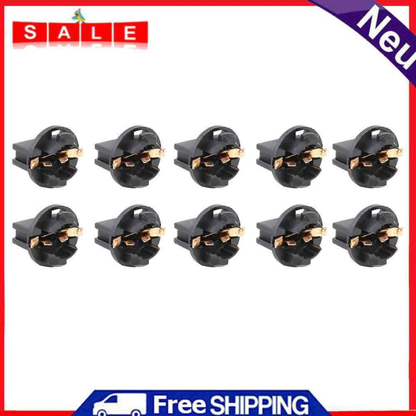 10x T10 Wedge Bulb Socket Twist Lock for Car License Plate Light Dome Map Lamp