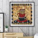 11CT Stamped DIY Coffee Full Embroider Embroidery Craft Cross Stitch Kits