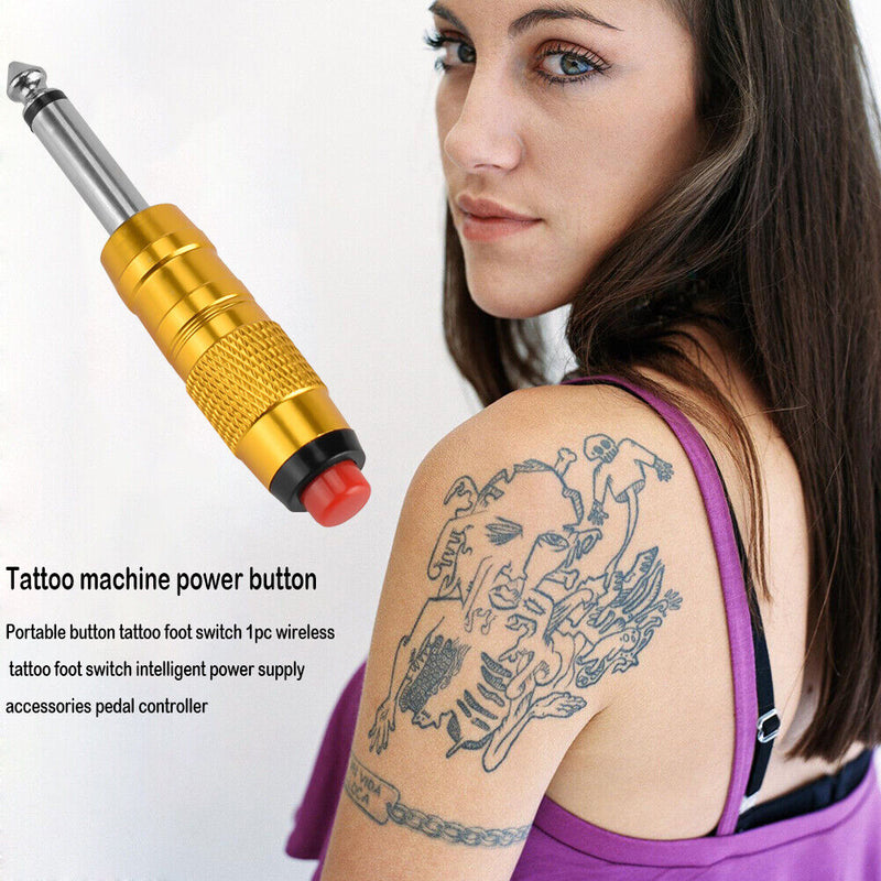 1pc Portable Smart Tattoo Machine Power Button Wireless Foot Switch Plug Peda