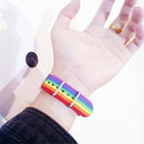 Bracelet Charm Straps Rainbow Wristband Cotton Linen Daisy Strap Bracelets