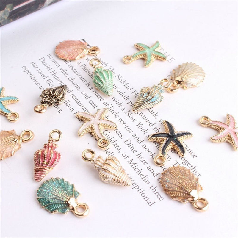 Earring Craft Making Ocean Pendants Sea Shell Conch Charms Handmade Accessories