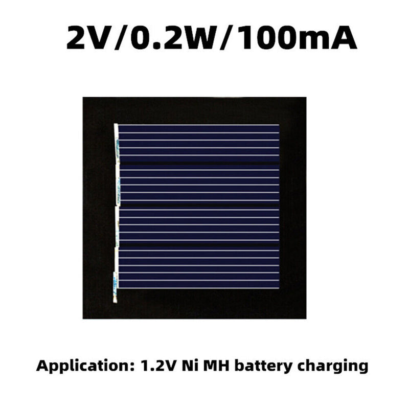 100mA 0.2W 2V Polysilicon DIY Battery Power Charge Module Solar Panel Syste
