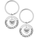 Charm Jewelry Love Heart Key Chain Teacher's Day Gift Keyring Teachers Keychain