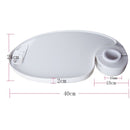 White Plastic Dental Post Mounted Tray For Dental Unit Lab Chair 40*24*2 cm