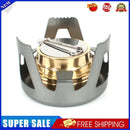 Portable Mini Alcohol Stove Burning w/ Stand Camping Cooking Furnace (Gray)