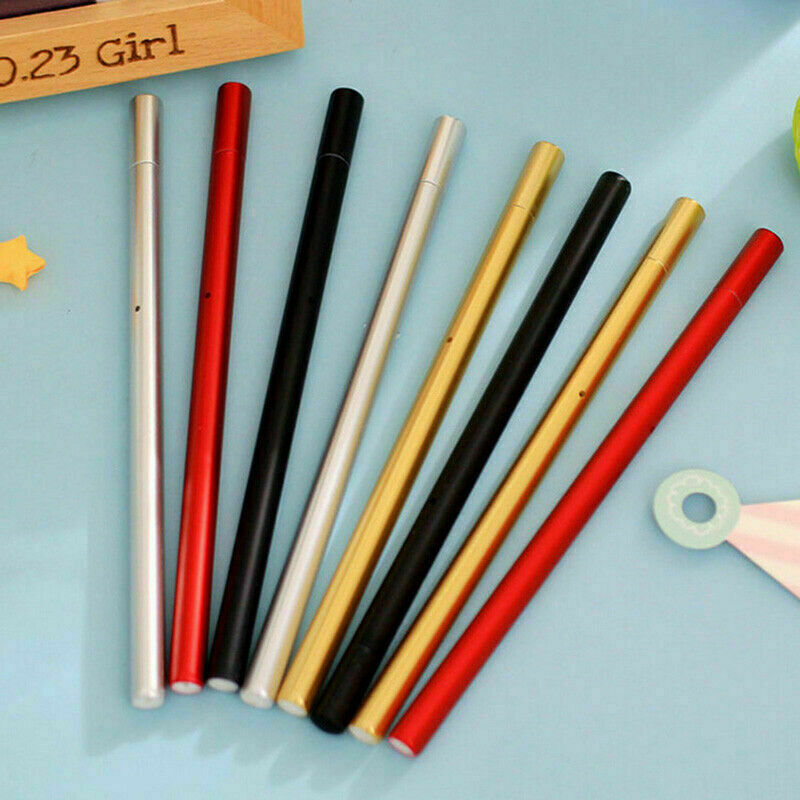 Metal Gel Pen Student Office School Stationery Ballpoint I2A8 Color Random L9Z1