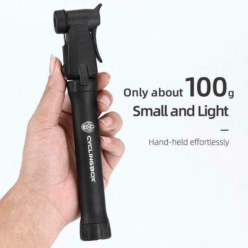 Mini Bike Pump Portable Bicycle Tyre Inflator Hand Schrader Tool Valve Q9S2