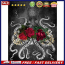 5D DIY Full Drill Round Shape octopus Rhinestone Diamond Drawing Home Decor