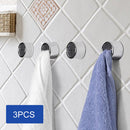 3pcs Self Adhesive Towel Hook Home Seamless Wall Mounted Dishcloth Hanger