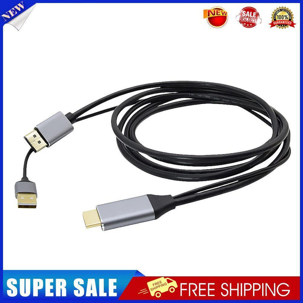 USB 4K 60Hz HDMI-Compatible to DP Converter HD Displayport Video Adapter