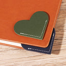Cute Accessories Leather Reading Heart Bookmark Book Marker 8 Pieces Leather