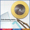 Adjustable Circle Drawing Ruler Tool Measuring Drawing Circular Compass #F
